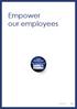 Empower our employees