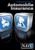 A Shopping Tool for. Automobile Insurance. Mississippi Insurance Department