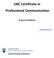 UBC Certificate in Professional Communication Program Handbook