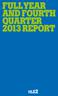 Full Year and Fourth Quarter 2013 Report
