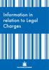 Information in relation to Legal Charges