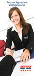 Account Agreement and Disclosures