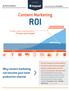 ROI. Content Marketing. Why content marketing can become your most productive channel. Per dollar, content marketing produces 3 times more leads