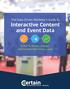 The Data-Driven Marketer s Guide to Interactive Content and Event Data. 8 Tips to Attract, Engage, and Convert More Event Leads
