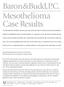 Baron&Budd,P.C. Mesothelioma Case Results