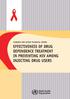 EVIDENCE FOR ACTION TECHNICAL PAPERS EFFECTIVENESS OF DRUG DEPENDENCE TREATMENT IN PREVENTING HIV AMONG INJECTING DRUG USERS