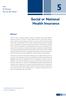 Social or National Health Insurance