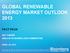 GLOBAL RENEWABLE ENERGY MARKET OUTLOOK 2013