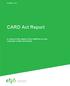 OCTOBER 1, 2013. CARD Act Report. A review of the impact of the CARD Act on the consumer credit card market