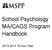School Psychology MA/CAGS Program Handbook. 2013-2014 School Year