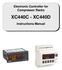 Electronic Controller for Compressor Racks XC440C - XC440D. Instructions Manual