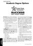 Academic Degree Options