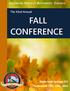 COLORADO DISTRICT ATTORNEYS COUNCIL. The 43nd Annual FALL CONFERENCE
