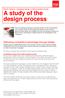 A study of the design process