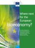 bioeconomy? Where next for the European