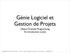 Génie Logiciel et Gestion de Projets. Object-Oriented Programming An introduction to Java