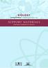 SUPPORT MATERIALS Laboratory Handbook for Teachers