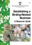 Establishing a Birding-Related Business A Resource Guide