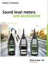 Sound level meters and accessories