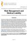 Risk Management and Medical Liability