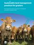 Sustainable land management practices for graziers