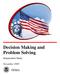 Decision Making and Problem Solving
