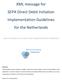 XML message for SEPA Direct Debit Initiation Implementation Guidelines for the Netherlands