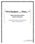 If A Student, Then. Math Interventions Menu Based on Research. Original by Jennifer Jones Adapted by J.V. Washam Elementary
