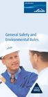 General Safety and Environmental Rules.