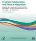 Program Collaboration and Service Integration: