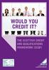 WOULD YOU CREDIT IT? THE SCOTTISH CREDIT AND QUALIFICATIONS FRAMEWORK (SCQF)
