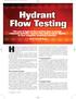 Hydrant flow testing data provides important