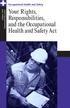 Your Rights, Responsibilities, and the Occupational Health and Safety Act