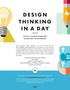 DESIGN THINKING IN A DAY