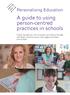 A guide to using person-centred practices in schools