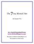 The 7Day Mental Diet. By Emmet Fox. An e-book download from www.mysoulslippers.com. This edition is published by MySoulSlippers.