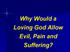 Why Would a Loving God Allow Evil, Pain and Suffering?