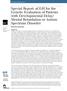 Special Report: acgh for the Genetic Evaluation of Patients with Developmental Delay/ Mental Retardation or Autism Spectrum Disorder
