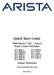 Quick Start Guide. 7000 Series 1 RU Gen 2 Data Center Switches. Arista Networks. www.aristanetworks.com DCS-7150S-64 PDOC-00019-13