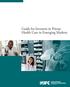 Guide for Investors in Private Health Care in Emerging Markets