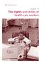 The rights and duties of health care workers