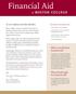 Financial Aid at. To our students and their families: What is need-based financial aid? Who should apply for financial aid?