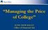 Managing the Price of College. SUNY NEW PALTZ Office of Financial Aid