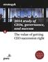 2014 study of CEOs, governance, and success The value of getting CEO succession right