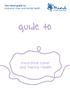 The Mind guide to insurance cover and mental health. guide to. insurance cover and mental health