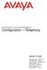 NN40170-502. Avaya Business Communications Manager 6.0 Configuration Telephony