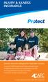 INJURY & ILLNESS INSURANCE