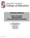 PROGRAM HANDBOOK Doctor of Education Higher Education Community College Administration