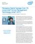 Managing Digital Signage Over 3G Using Intel Active Management Technology (Intel AMT)