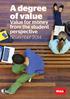 A degree of value. Value for money from the student perspective November 2014